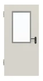 Frontansicht von Innentür-Set Stahl mit Feuerschutzfunktion H3-1 OD mit LA-B2 inkl. Eck- und Ergänzungszarge Vario B53 - Hörmann