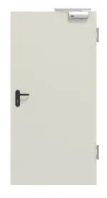 Frontansicht von HÖRMANN Außentür-Set Stahl mit Feuerschutzfunktion H3-1 OD hochwasserbeständig inkl. Eckzarge