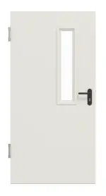 Frontansicht von Außentür-Set Stahl Mehrzwecktür STU/STS MZ-1 mit LA-B1 inkl. Blendrahmen - Hörmann