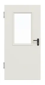 Frontansicht von Außentür-Set Stahl Mehrzwecktür STU/STS MZ-1 mit LA-B2 inkl. Eckzarge - Hörmann