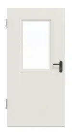 Frontansicht von Außentür-Set Stahl Mehrzwecktür STU/STS MZ-1 mit LA-B2 inkl. 2-schaliger Umfassungszarge - Hörmann