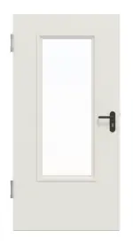 Frontansicht von Innentür-Set Stahl Mehrzwecktür STU/STS MZ-1 mit LA-B3 inkl. Eckzarge - Hörmann