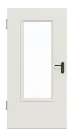 Frontansicht von Innentür-Set Stahl Mehrzwecktür STU/STS MZ-1 mit LA-B3 inkl. Blockzarge 62/55 - Hörmann