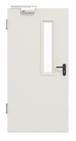 Frontansicht von Innentür-Set Stahl mit Feuerschutzfunktion STU/STS T30-1 mit LA-B1 inkl. Eckzarge - Hörmann