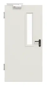 Frontansicht von Innentür-Set Stahl mit Feuerschutzfunktion STU/STS T30-1 mit LA-B1 inkl. Blockzarge 62/55 - Hörmann