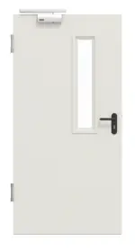 Frontansicht von Innentür-Set Stahl mit Feuerschutzfunktion STU/STS T30-1 mit LA-B1 inkl. Blendrahmen - Hörmann