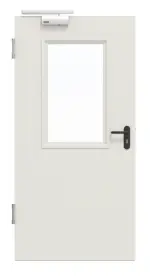 Frontansicht von Innentür-Set Stahl mit Feuerschutzfunktion STU/STS T30-1 mit LA-B2 inkl. Eckzarge - Hörmann