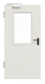 Frontansicht von Innentür-Set Stahl mit Feuerschutzfunktion STU/STS T30-1 mit LA-B2 inkl. Blendrahmen - Hörmann