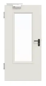 Frontansicht von Innentür-Set Stahl mit Feuerschutzfunktion STU/STS T30-1 mit LA-B3 inkl. Eckzarge - Hörmann