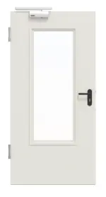 Frontansicht von Innentür-Set Stahl mit Feuerschutzfunktion STU/STS T30-1 mit LA-B3 inkl. 2-schaliger Umfassungszarge - Hörmann