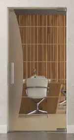 Bild von Amara Motiv matt Glaspendeltür DORMA Mundus BTS Variante 1 - Erkelenz