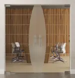 Bild von Amara Motiv matt 2-flg. Glaspendeltür DORMA Mundus BTS Variante 4 - Erkelenz