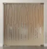 Bild von Curves Motiv klar 2-flg. Glaspendeltür DORMA Mundus BTS Variante 4 - Erkelenz