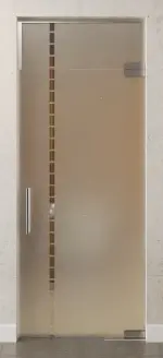 Bild von Algo Motiv klar Glaspendeltür mit Oberlicht DORMA Mundus BTS Variante 7 - Erkelenz