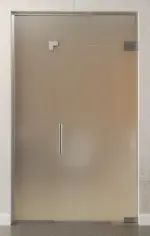 Bild von Vollflächig matt Glaspendeltür mit festem Seitenteil und Oberlicht DORMA Mundus BTS Variante 8 - Erkelenz