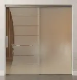 Bild von Amara Motiv klar Glasschiebetür mit festem Seitenteil Sigma Flexible Variante 1 - Erkelenz