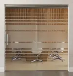 Bild Büro von Selina Motiv matt Glasschiebetür mit festem Seitenteil Sigma Flexible Variante 1 - Erkelenz