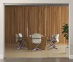 Bild von Atessa Motiv matt Glasschiebetür mit zwei festen Seitenteilen Sigma Flexible Variante 2 - Erkelenz