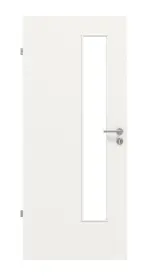 Frontansicht von Weiß RAL 9016 LA 24 schlossseitig Basic Durat Innentür - Huga