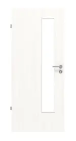 Frontansicht von Pino Weiß LA 24 schlossseitig Basic Durat Innentür - Huga