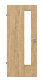 Frontansicht von Asteiche LA 24 schlossseitig Basic Durat Innentür - Huga