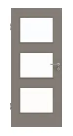 Frontansicht von Taupe RAL 7048 LA 11 Basic Lack Innentür - Huga