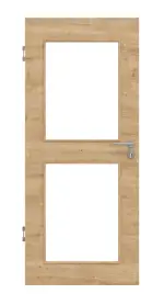 Frontansicht von Asteiche quer LA 12 Basic Durat Innentür - Huga