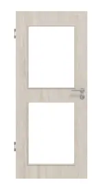 Frontansicht von Eiche lasiert LA 12 Basic Durat Innentür - Huga