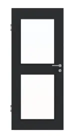 Frontansicht von Anthrazit RAL 7016 LA 12 Mattlack Basic Innentür - Huga