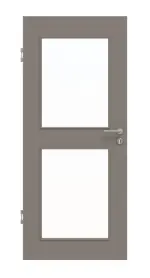 Frontansicht von Taupe RAL 7048 LA 12 Basic Lack Innentür - Huga