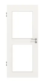 Frontansicht von Weiß RAL 9016 LA 12 Basic Durat Innentür - Huga