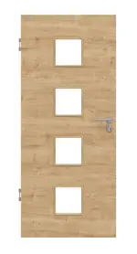 Frontansicht von Asteiche quer LA 14 Basic Durat Innentür - Huga