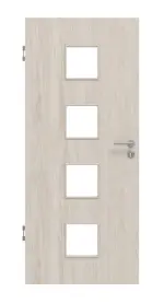 Frontansicht von Eiche lasiert LA 14 Basic Durat Innentür - Huga