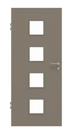 Frontansicht von Taupe RAL 7048 LA 14 Mattlack Basic Innentür - Huga