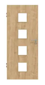 Frontansicht von Asteiche LA 14 Basic Durat Innentür - Huga