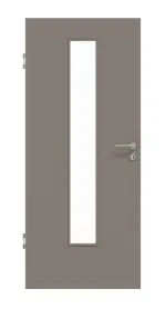 Frontansicht von Taupe RAL 7048 LA 24 mittig Basic Lack Innentür - Huga