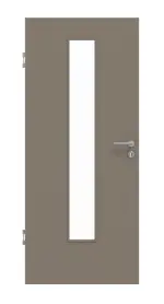 Frontansicht von Taupe RAL 7048 LA 24 mittig Mattlack Basic Innentür - Huga