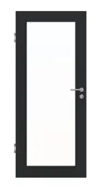 Frontansicht von Anthrazit RAL 7016 LA 27 Mattlack Basic Innentür - Huga