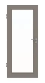 Frontansicht von Taupe RAL 7048 LA 27 Basic Lack Innentür - Huga