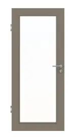 Frontansicht von Taupe RAL 7048 LA 27 Mattlack Basic Innentür - Huga