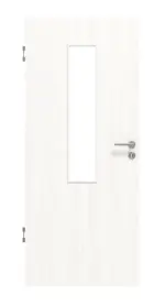 Frontansicht von Pino Weiß LA 4 mittig Basic Durat Innentür - Huga