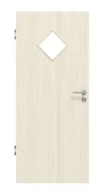 Frontansicht von Lärche lasiert LA 6 Raute Basic Durat Innentür - Huga