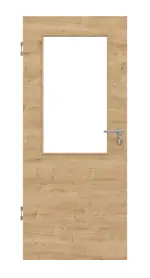 Frontansicht von Asteiche quer LA 7 Basic Durat Innentür - Huga