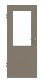 Frontansicht von Taupe RAL 7048 LA 7 Mattlack Basic Innentür - Huga