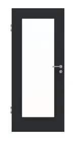 Frontansicht von Anthrazit RAL 7016 LA 8 Mattlack Basic Innentür - Huga