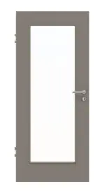 Frontansicht von Taupe RAL 7048 LA 8 Basic Lack Innentür - Huga
