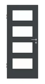 Frontansicht von Anthrazit RAL 7016 LA 9 Basic Lack Innentür - Huga