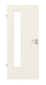 Frontansicht von Weiß ähnlich RAL 9010 LA 24 bandseitig Basic Lack Innentür - Huga