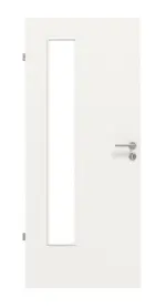 Frontansicht von Weiß ähnlich RAL 9016 LA 24 bandseitig Basic Lack Innentür - Huga