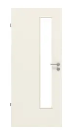 Frontansicht von Weiß ähnlich RAL 9010 LA 24 schlossseitig Basic Lack Innentür - Huga